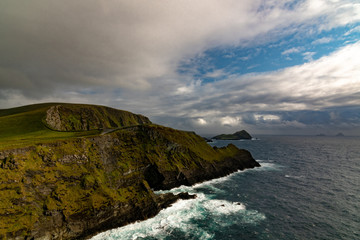 cliffs of moher at sunset in ireland