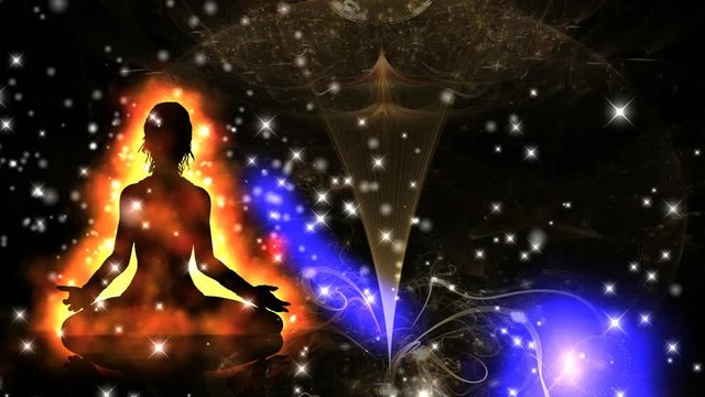 136 Meditation animated template to promote relaxation.