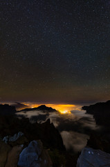 Starscape Above La Palma Caldera