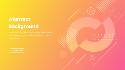 Gradient geometric shapes background collection