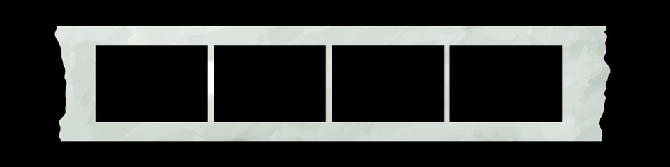 Old photo automat tape. Basis graphics, framework isolated