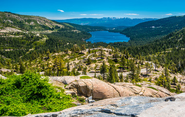 Donner Lake And The Sierra Nevada Mountains