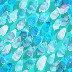 Pattern of color watercolor stains. Divorce, texture, isolated spots, background