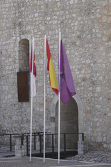 banderas castillo de torija guadalajara castilla la mancha españa