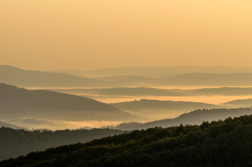 Mgła w Bieszczadach