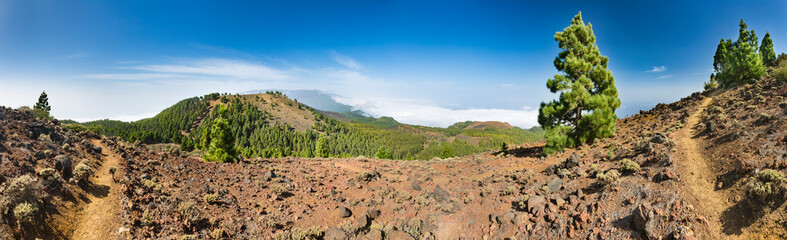 Fototapeta na wymiar Ruta de los Volcanes Trail, La Palma, Spain