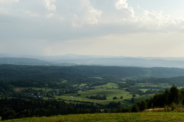 Fototapeta na wymiar Panorama Bieszczad