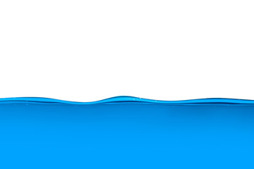 Blue water wave close-up background texture isolated on top. Big size large photo