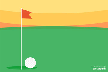 Golf tournament poster graphic design