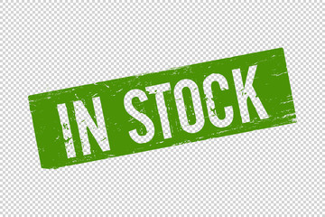 Grunge green In Stock square rubber seal stamp