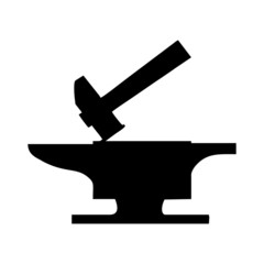 yunque y martillo vector