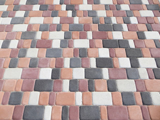 abstract background of colorful tiles