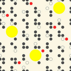 Seamless Circle Design. Futuristic Ornament Background