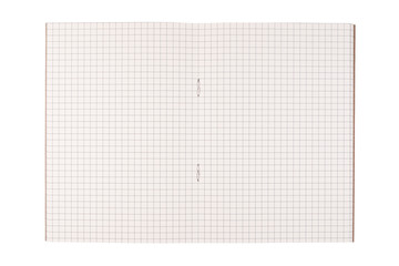 Opened Notebook in Grid Paper