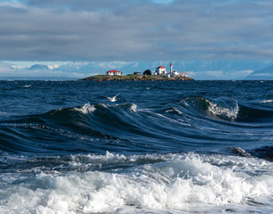 Waves And Lighthouse
