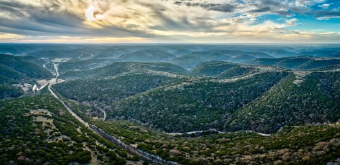 Texas Hill Country Aerial View
