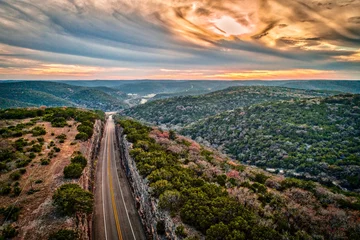 Fototapeten Texas Hill Country Sonnenuntergang © Ryan Conine