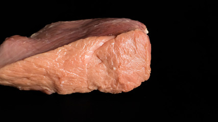 Pieces of raw meat. Ingredients for cooking. Lamb, pork, beef, lamb. Farming, eco-friendly production