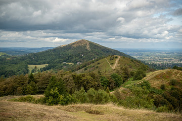 View of Malvern Hills Malvern Worcestershire