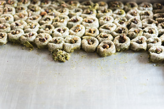 Figs topped with nuts