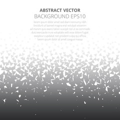 Abstract background from many triangles. Dance of geometric shapes.