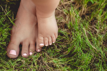 Mother Daughter Feet