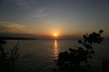Fototapeta na wymiar Sunset in Guardalavaca close to Holguín, Cuba