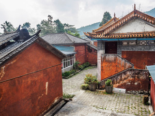 Buddhist cloister in the City of Dali (China).