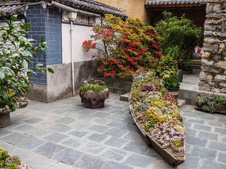 Buddhist womens cloister in the City of Dali (China).