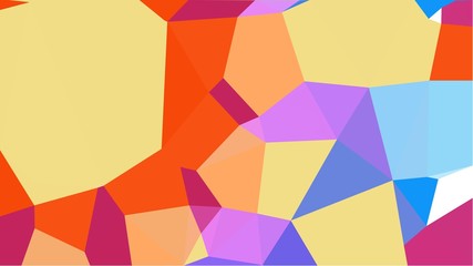 multicolor geometric triangles with khaki, corn flower blue and orange red color. abstract background graphic. can be used for wallpaper, poster, cards or graphic elements