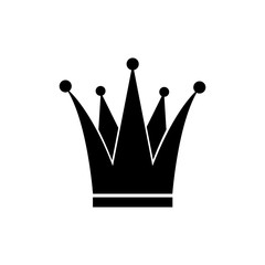 Crown icon, logo isolated on white background