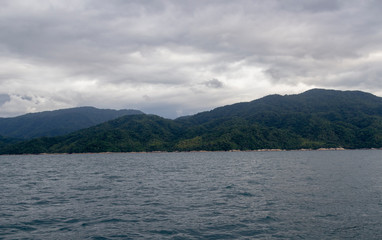 September 21,2019:Puerto Vallarta ,Waterfall in Yelapa,tropical beach in Yelapa, Puerto Vallarta, Mexico.