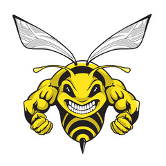 Hornet Mascot Logo Design