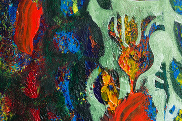 Detail of the Painting as a Background