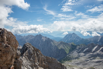 Fototapeta na wymiar Zugspitz and Alps