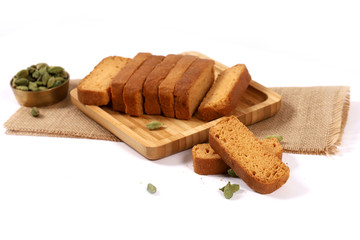 Crunchy Rusk or Toast for healthy life.