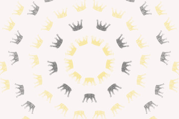 Royal crown background, space for text