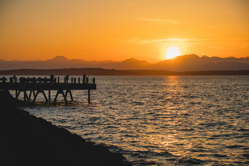 Sunset on the dock