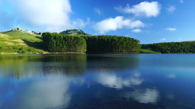 El Juncal reservoir - Embalse de El Juncal, R&iacute;o  Chirlia, Guriezo, MOC Monta&ntilde;a Oriental Costera, NATURA 2000, Cantabria, Spain, Europe