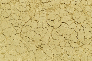Cracked Dry Earth Top View as Global Warming Concept