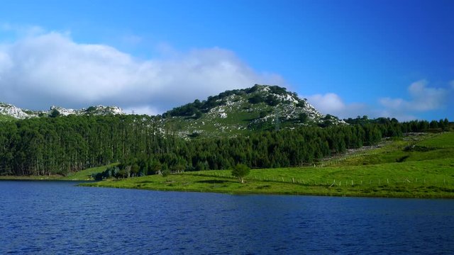El Juncal reservoir - Embalse de El Juncal, R&iacute;o  Chirlia, Guriezo, MOC Monta&ntilde;a Oriental Costera, NATURA 2000, Cantabria, Spain, Europe