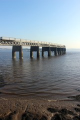 Obraz premium Tay Bridge, Dundee, looking towards Fife.