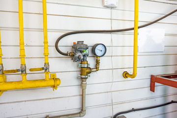 Pressure sensors, pressure gauges in the gas industry.