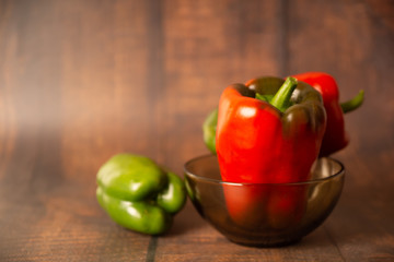 pepper in the summer garden