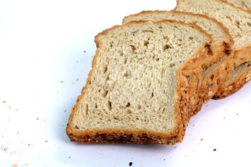 multi grain bread with slices
