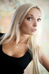 Naklejka premium beautiful girl