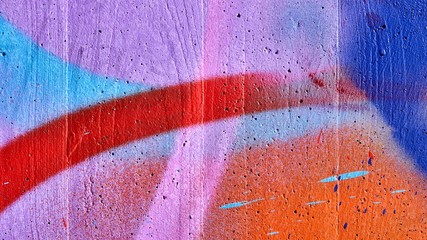Multi-colored painted wall. Abstract detail