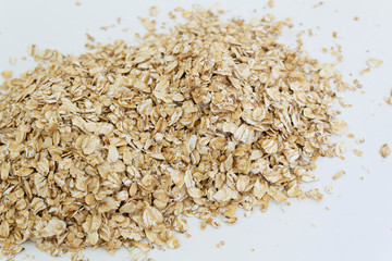 pile of cereals healthy natural isolated on white background
