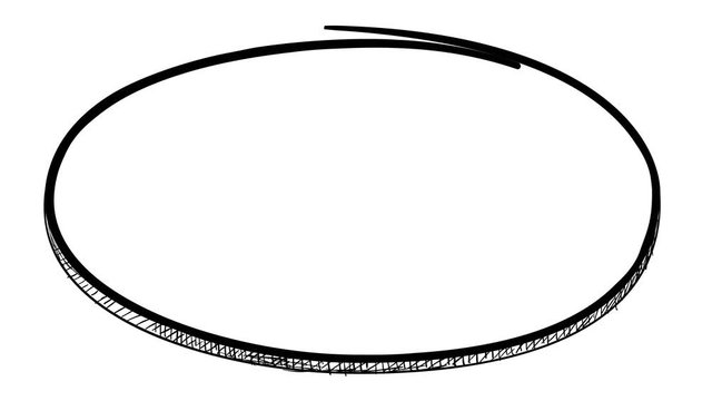 An ellips frame is drawn on the alpha channel by hand