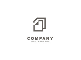 Documents and Files Business Logo Design - Black and White